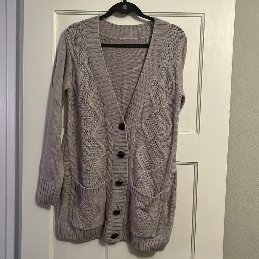 Never worn button up sweater